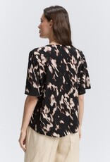 Tom Tailor Blurred Animal Print V-Neck S/S Blouse