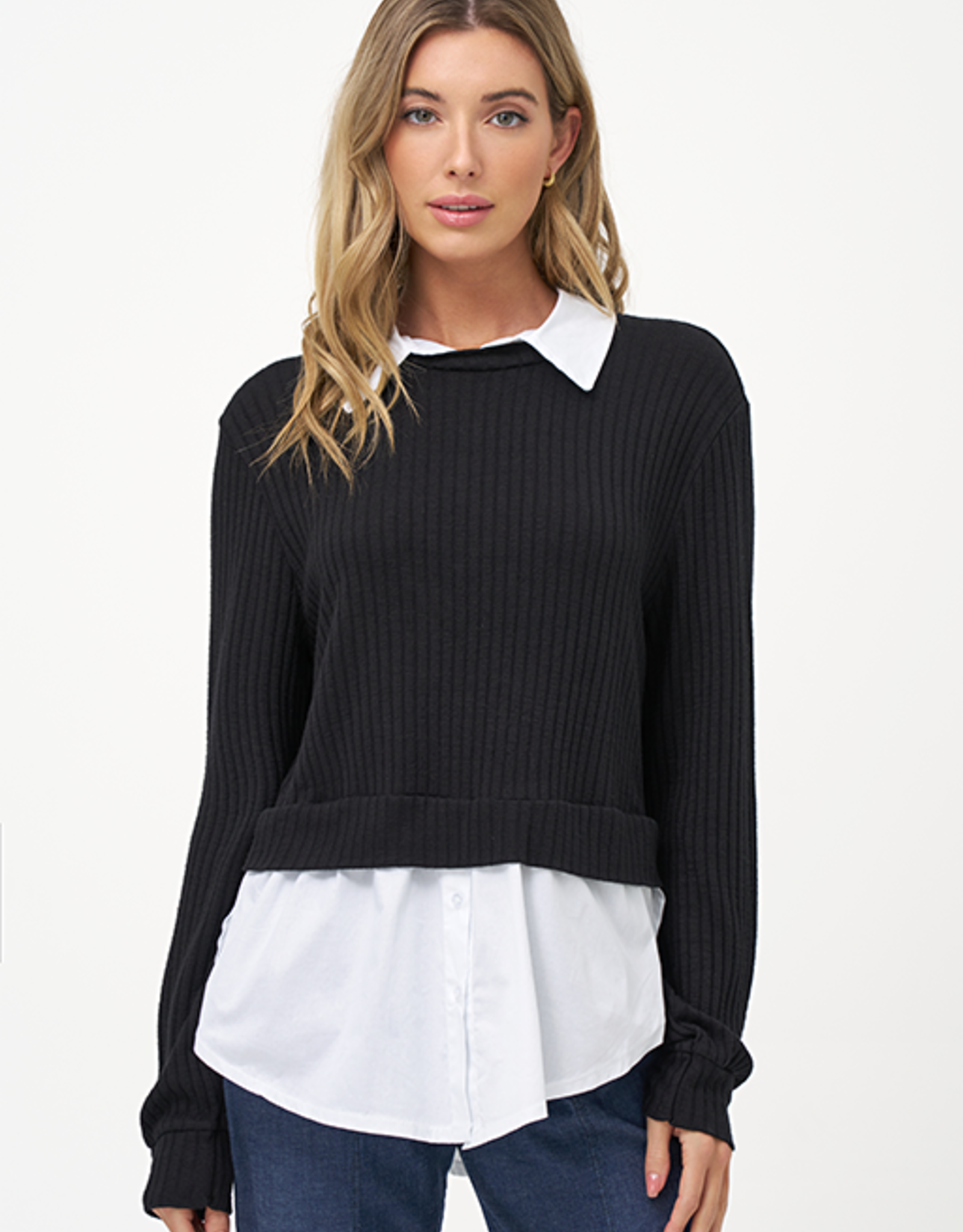 M Made in Italy Knit Blouse Combo