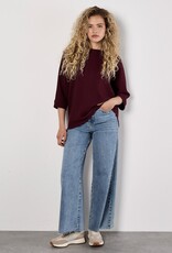 Apricot Waffle Knit Batwing Top