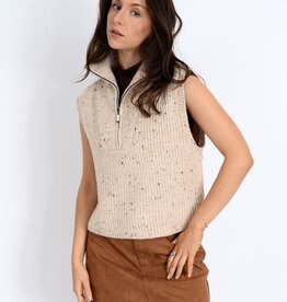 RD Style Enid Sleeveless 1/2 Zip Vest