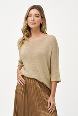 M Made in Italy Mesh Metalic Sweater
