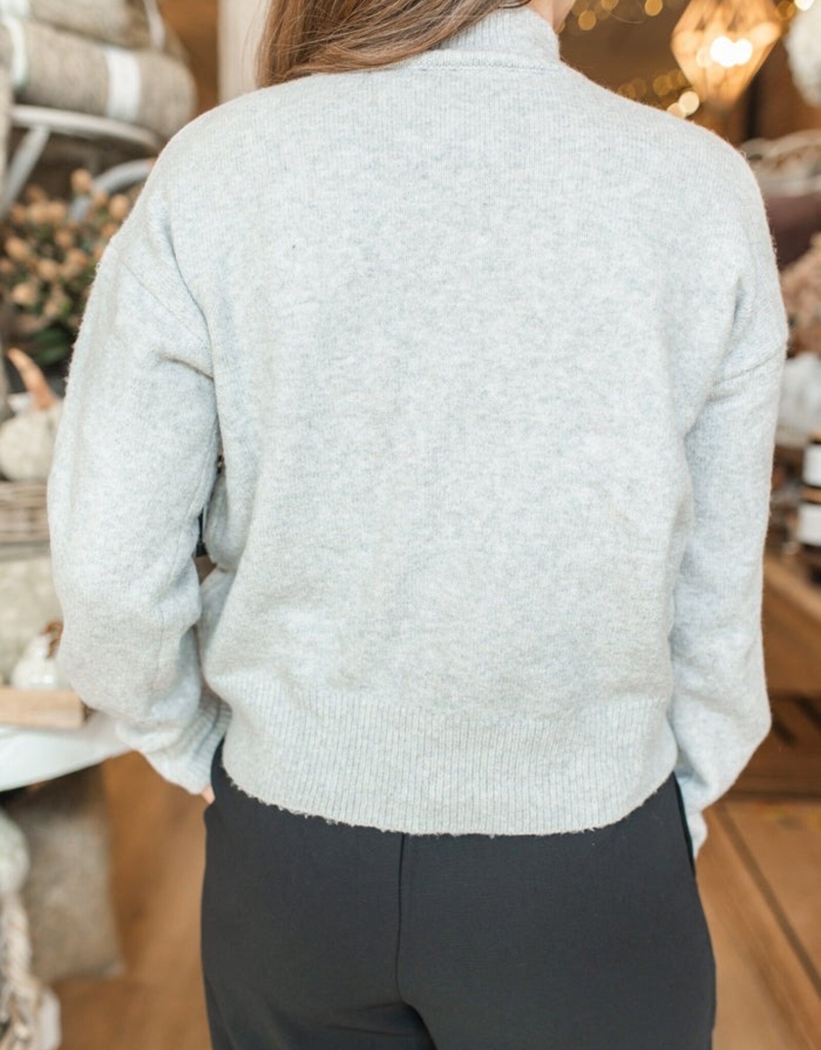 RD Style Daffodil Short Mock Neck Sweater