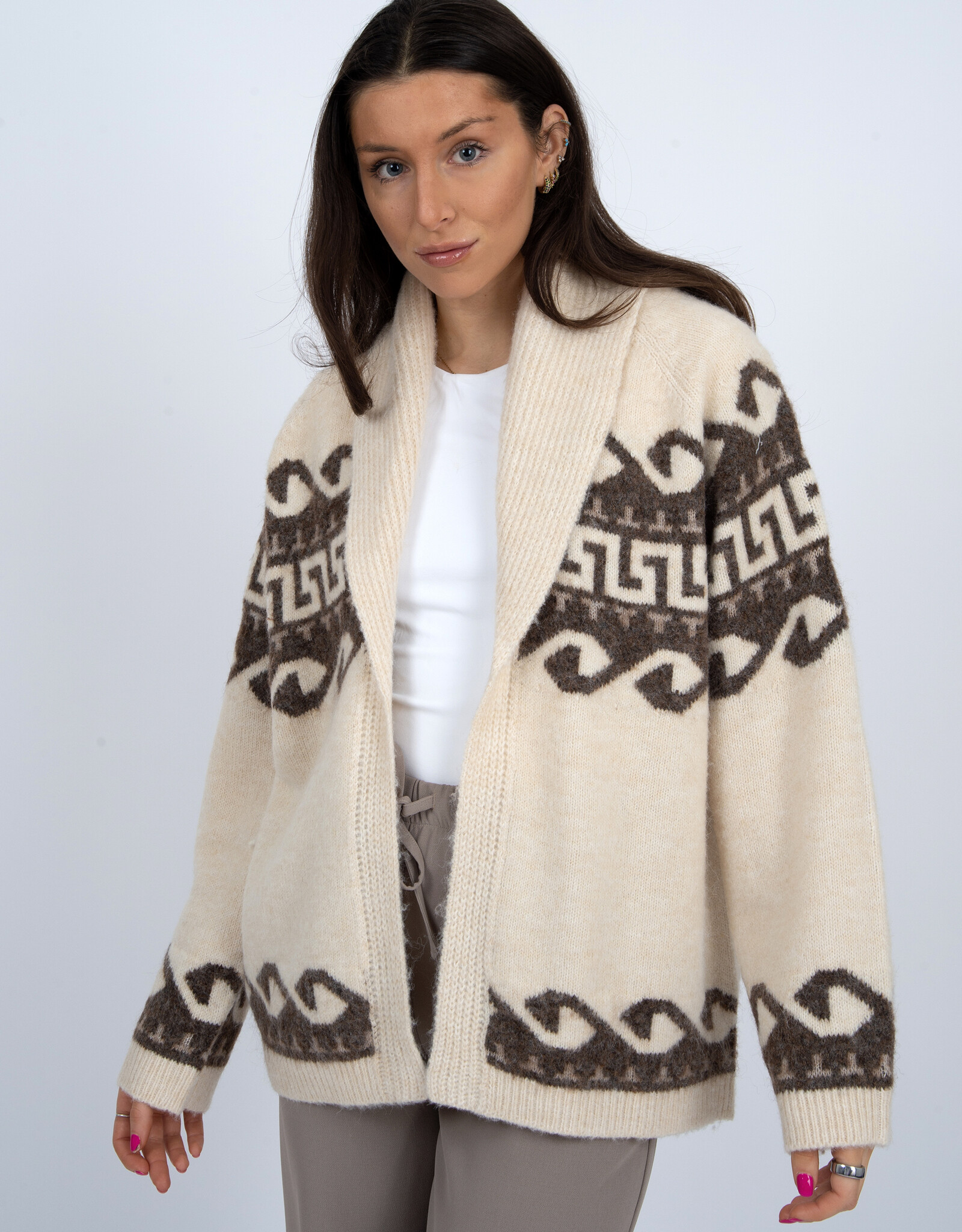 RD Style Astrid L/S Shawl Collar Cardigan