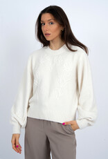 RD Style Rhiana L/S Floral Detail Crew Nk Pullover