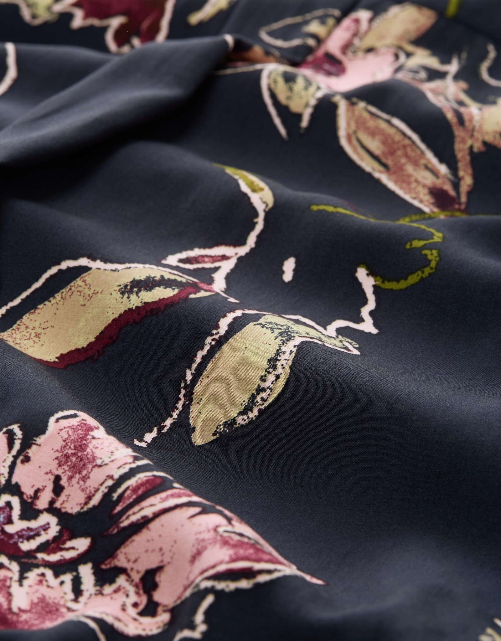 Tom Tailor S/S Blouse w Floral Pattern Elastic Hem