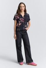 Tom Tailor S/S Blouse w Floral Pattern Elastic Hem