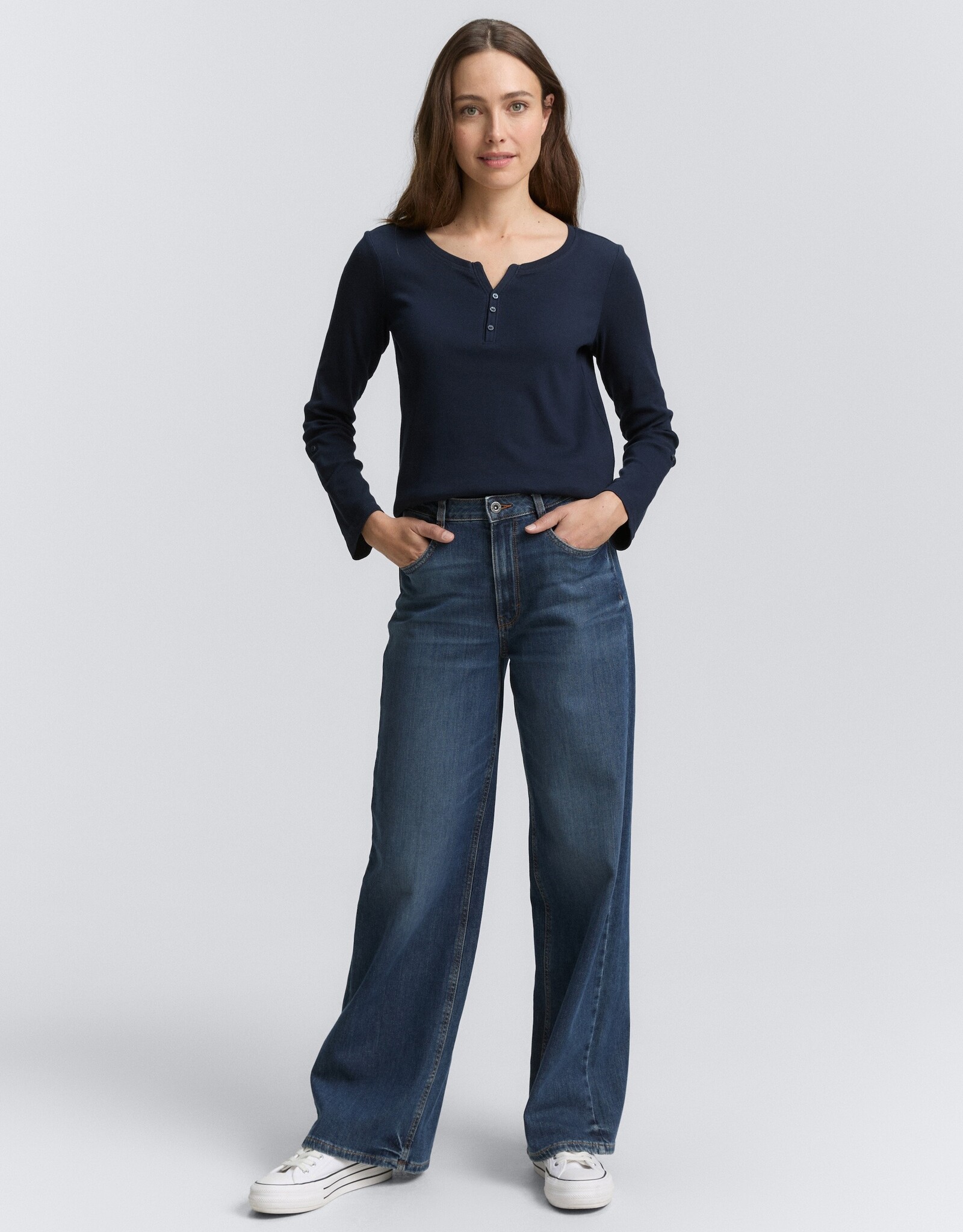 Tom Tailor L/S Henley T-Shirt