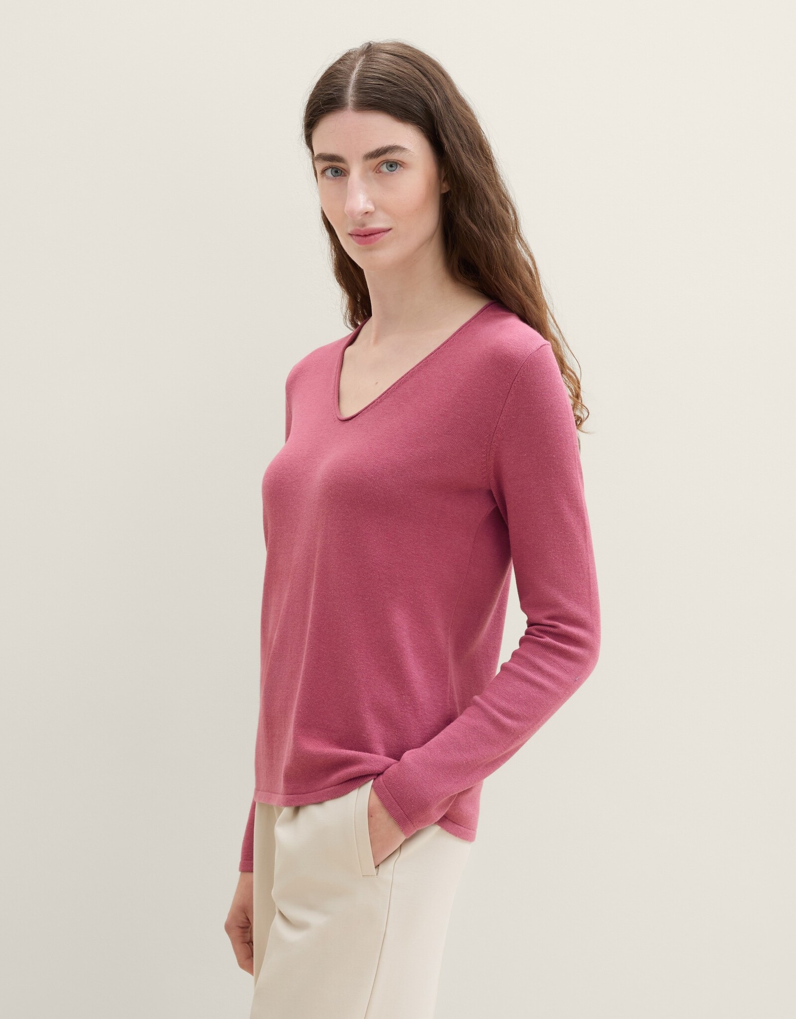 Tom Tailor VNeck Knit Sweater Top