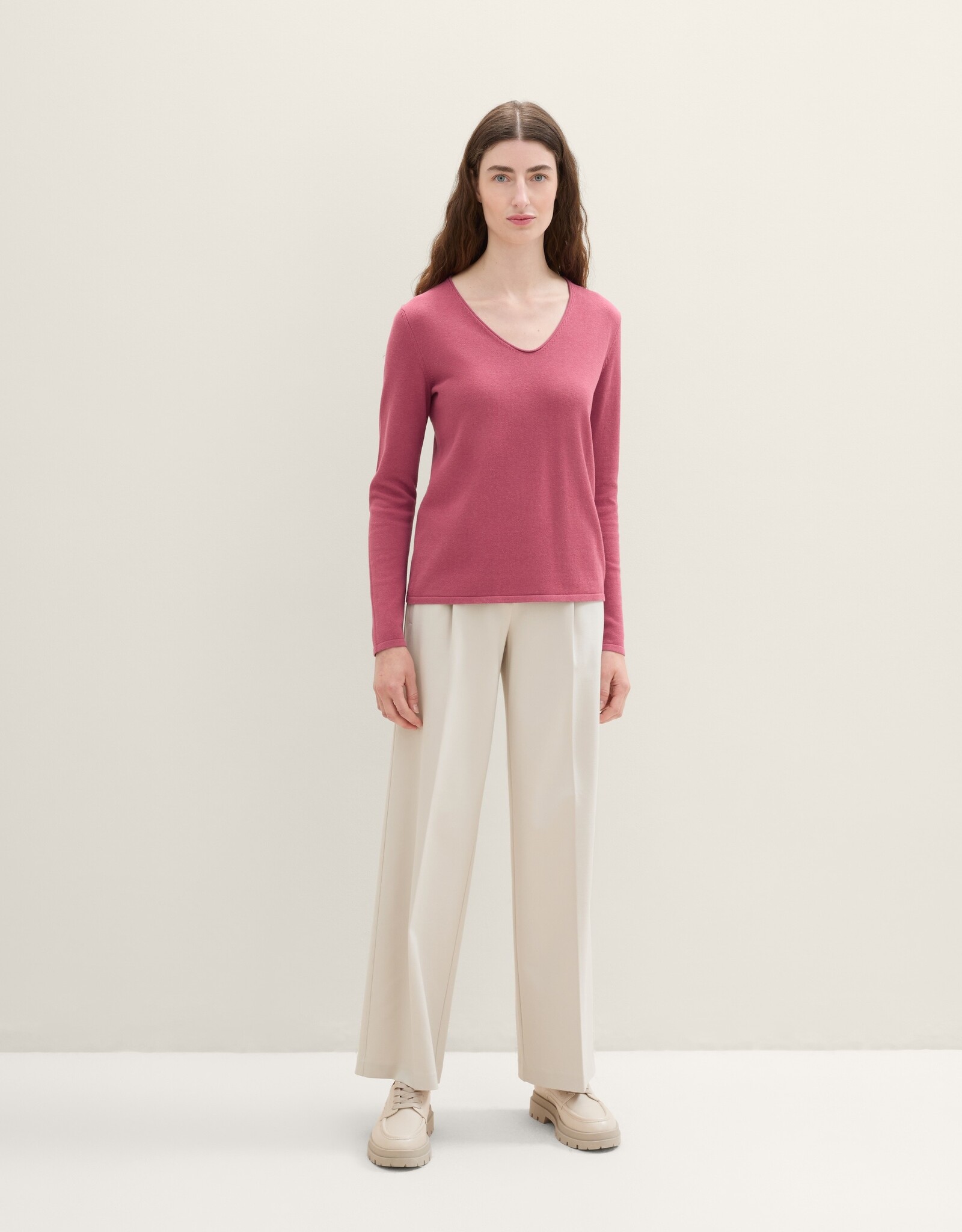 Tom Tailor VNeck Knit Sweater Top