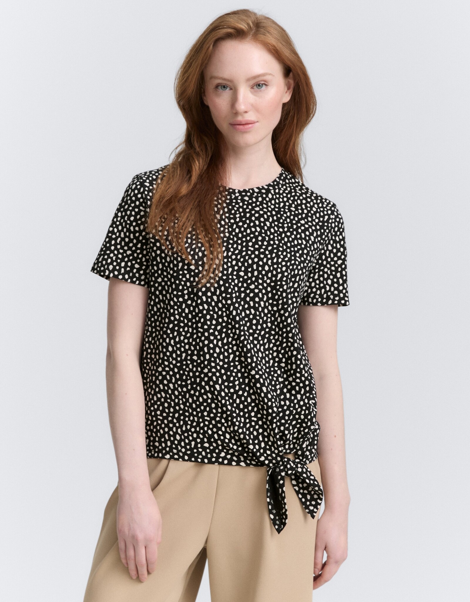Tom Tailor Knotted Dot Print T-Shirt