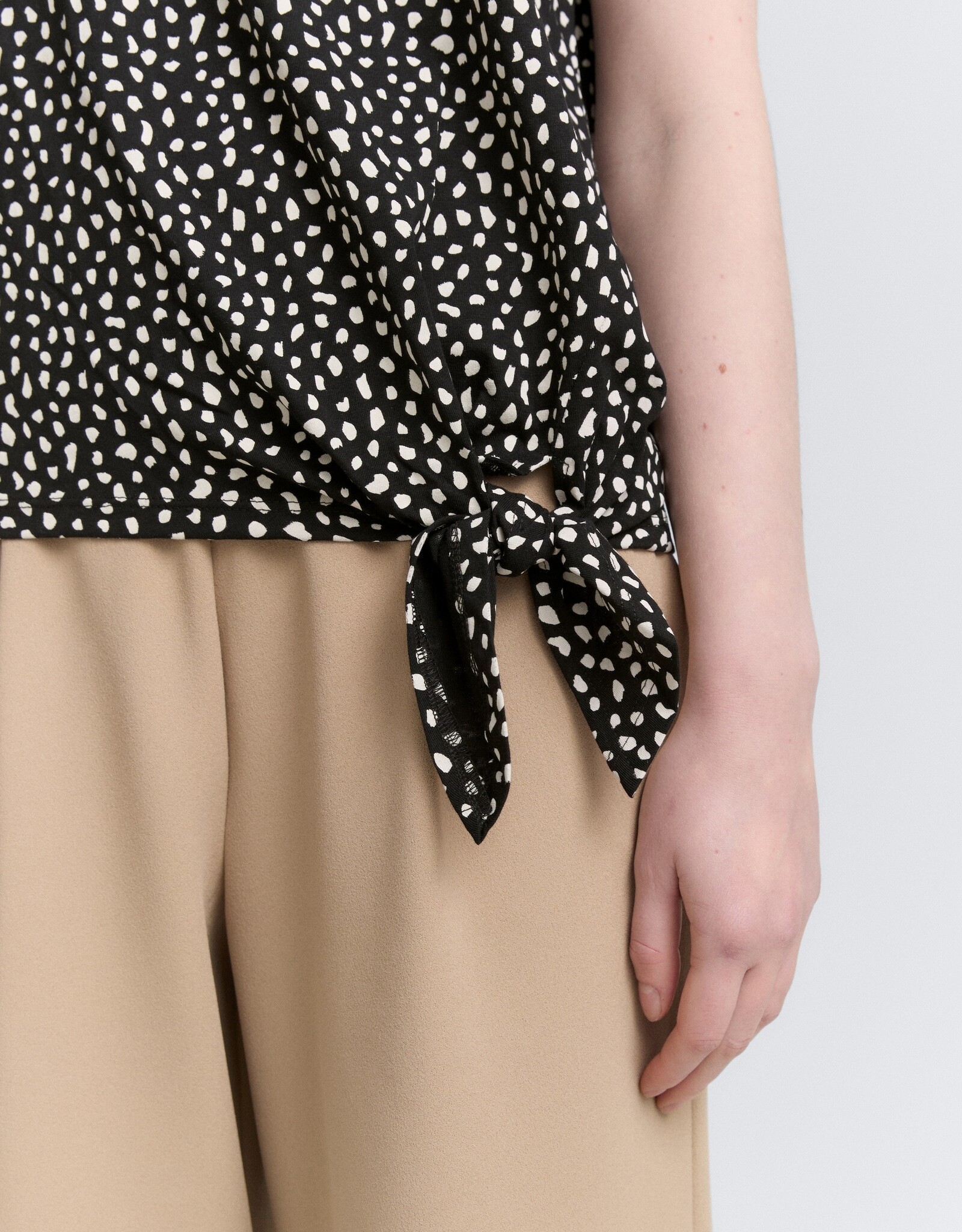 Tom Tailor Knotted Dot Print T-Shirt