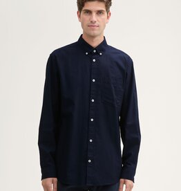 Tom Tailor Mens Solid Oxford Shirt