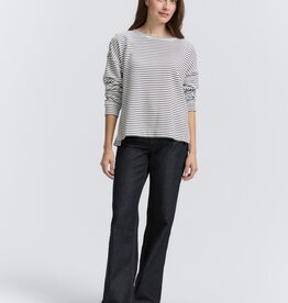 Tom Tailor Boat Neck Striped Sweatershirt