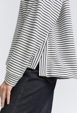 Tom Tailor Boat Neck Striped Sweatershirt