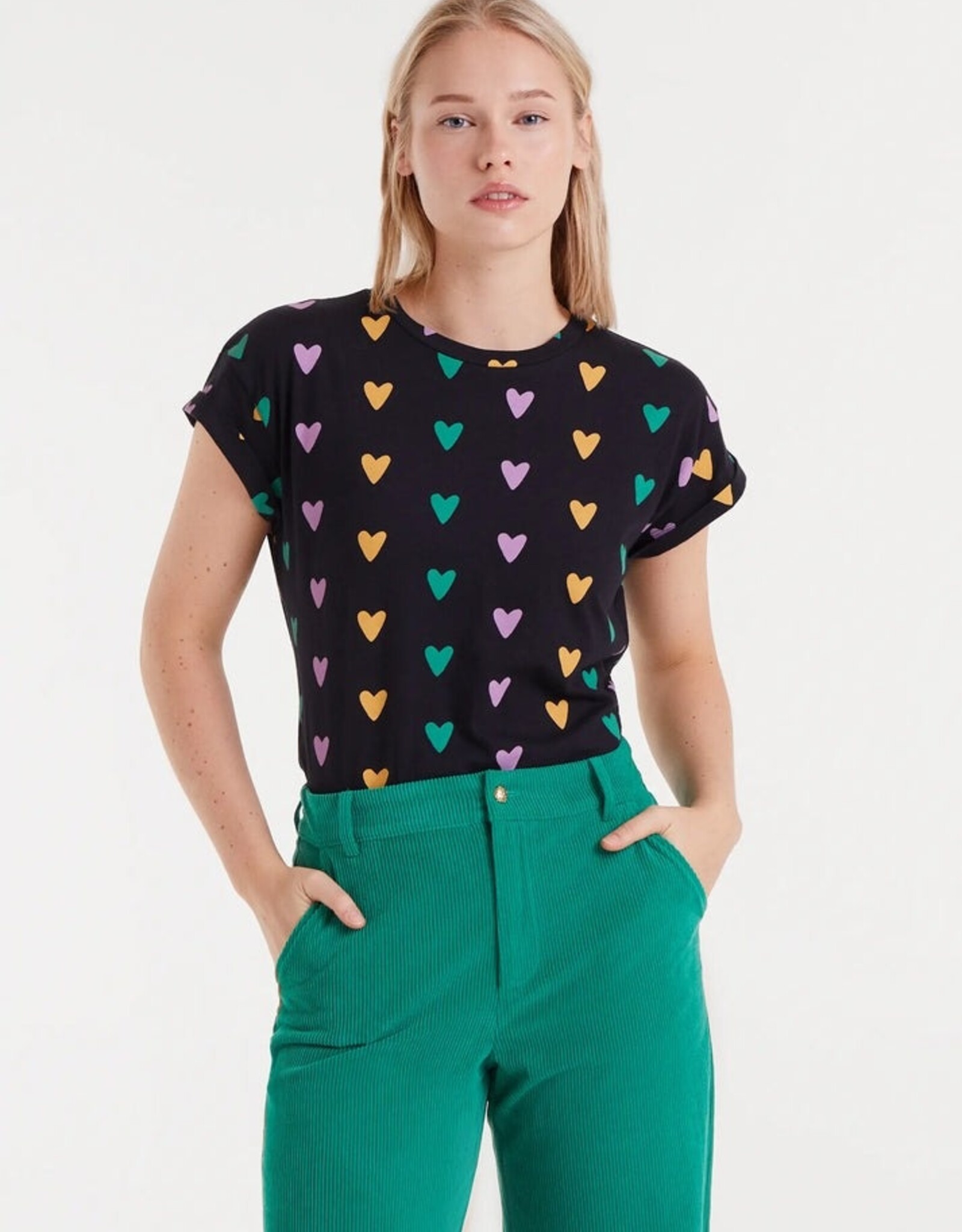 Compania Fantastica Heart Print T-Shirt