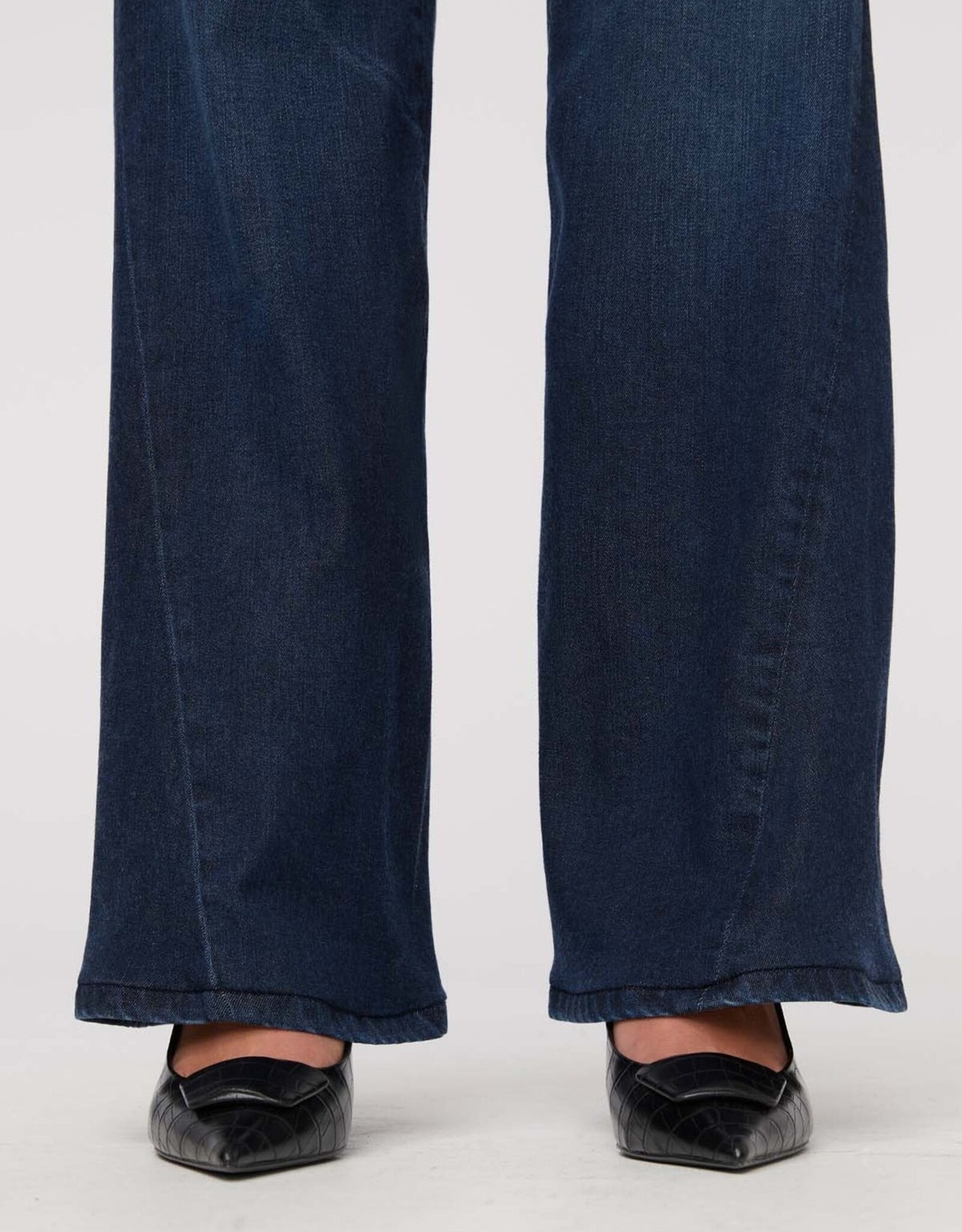 Duer No Sweat Denim High Rise Wide Leg - Nostalgia Tone