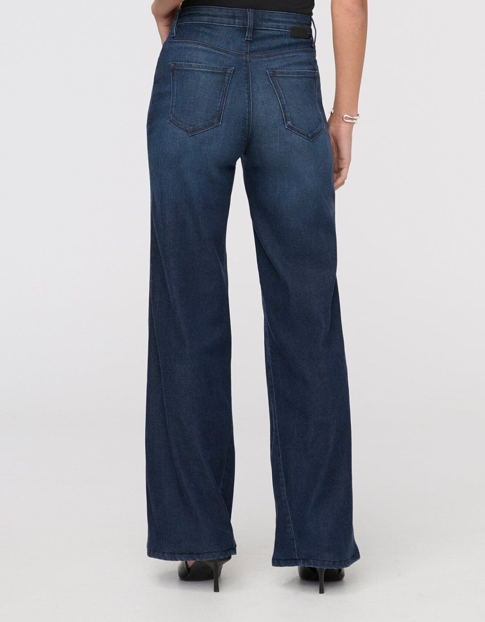 Duer No Sweat Denim High Rise Wide Leg - Nostalgia Tone