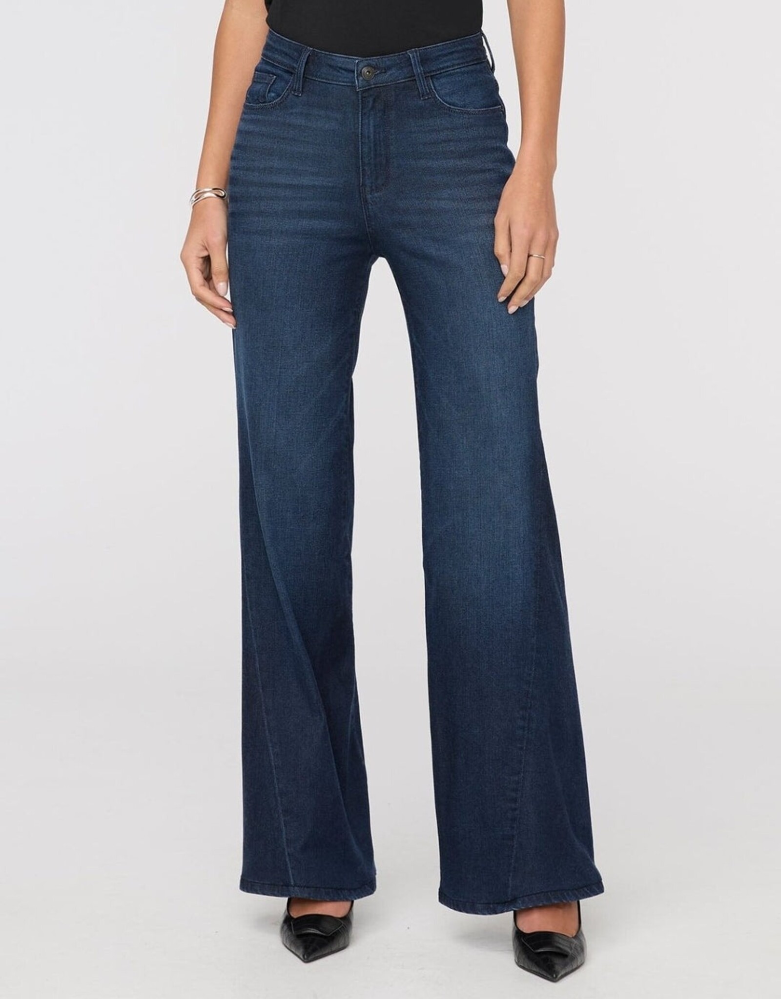 Duer No Sweat Denim High Rise Wide Leg - Nostalgia Tone