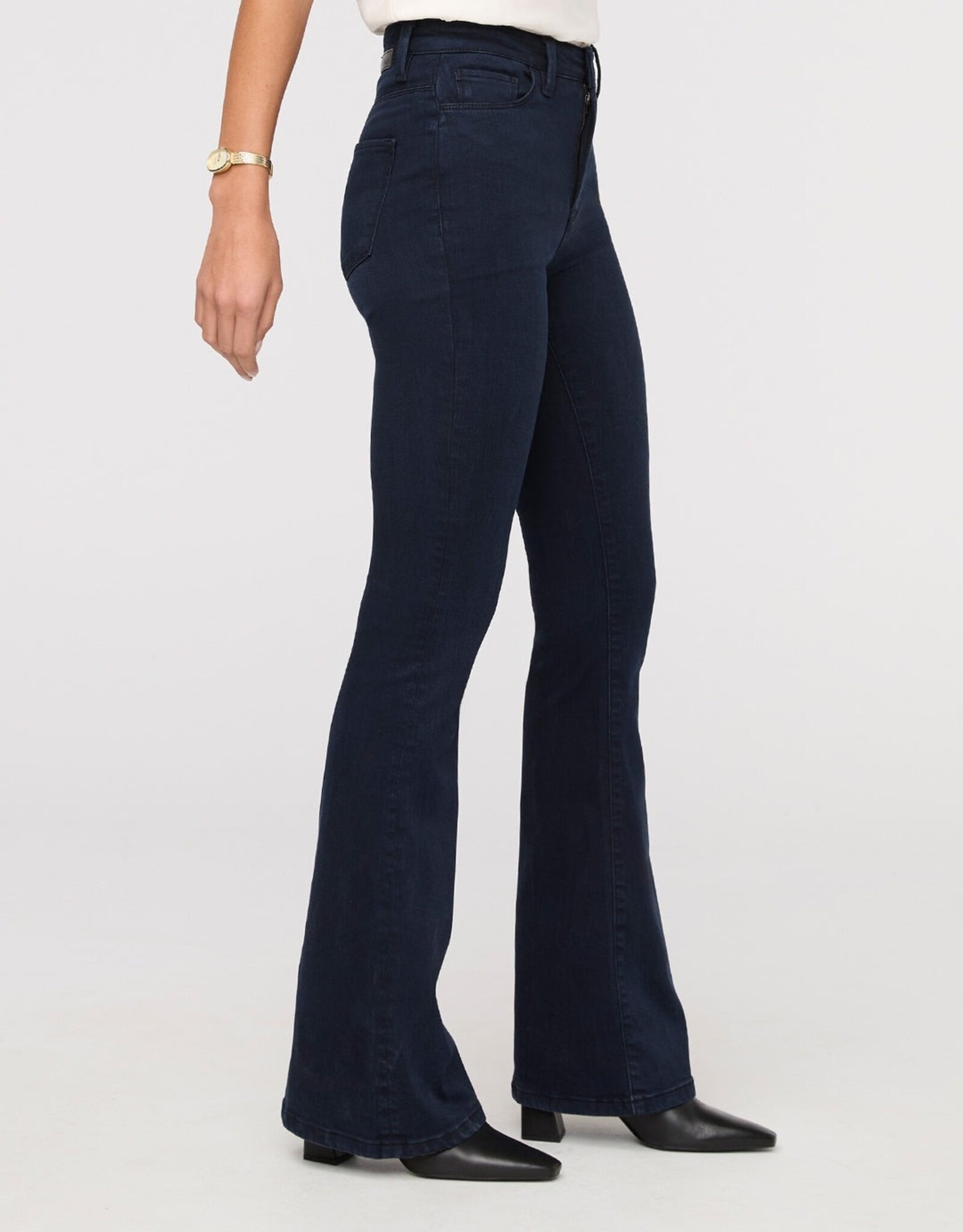 Duer No Sweat Denim High Rise Flare - Dusk Blue