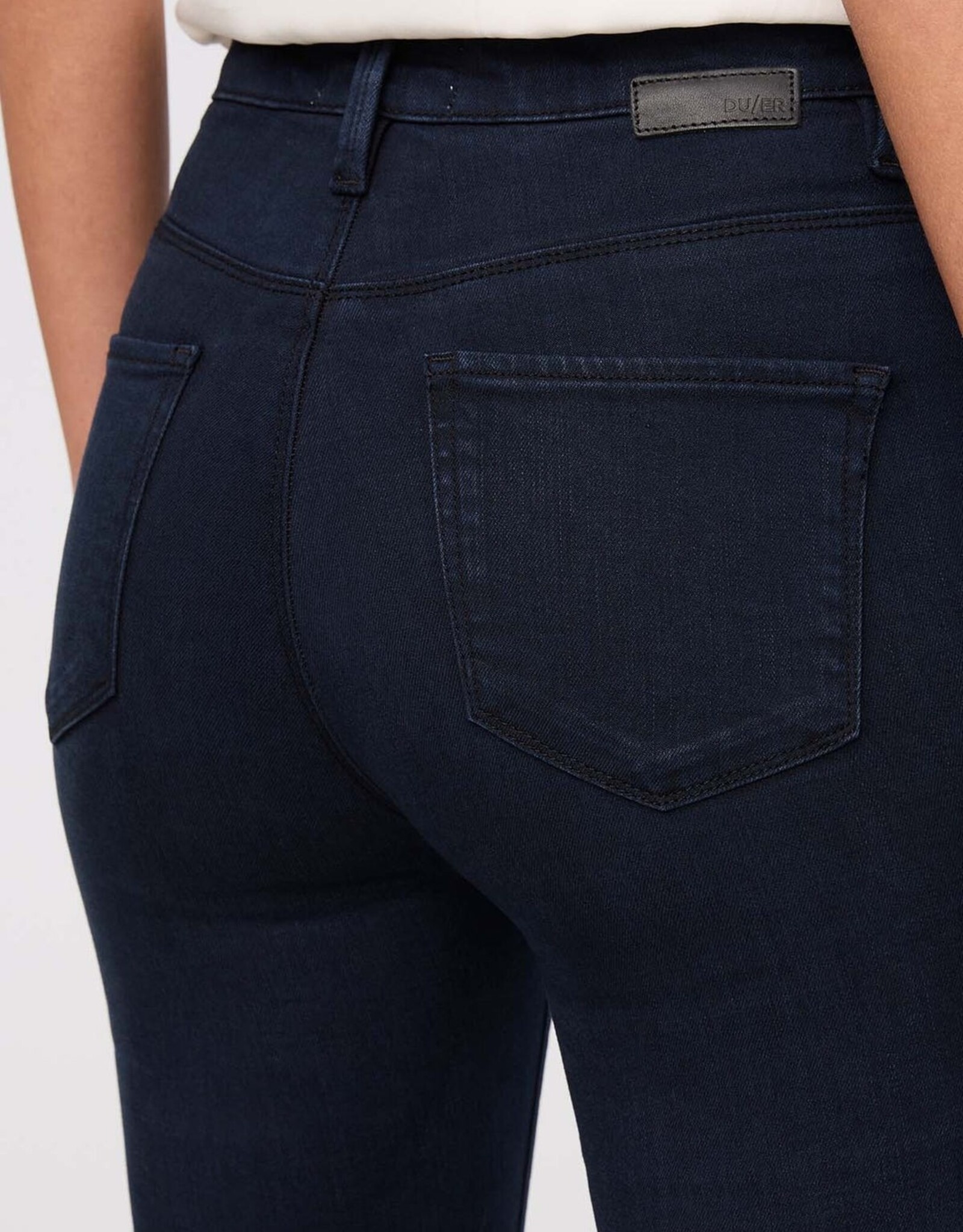 Duer No Sweat Denim High Rise Flare - Dusk Blue