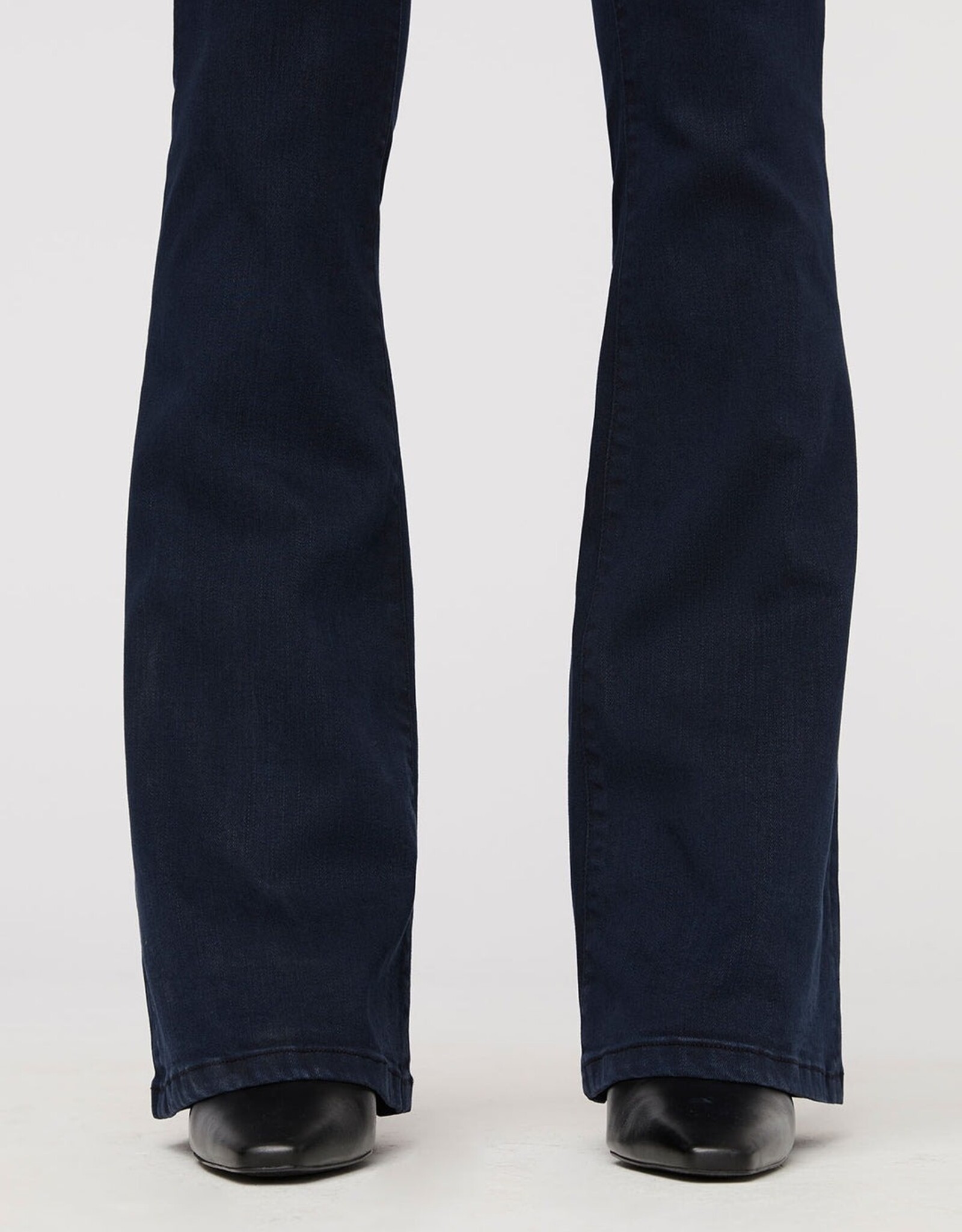 Duer No Sweat Denim High Rise Flare - Dusk Blue