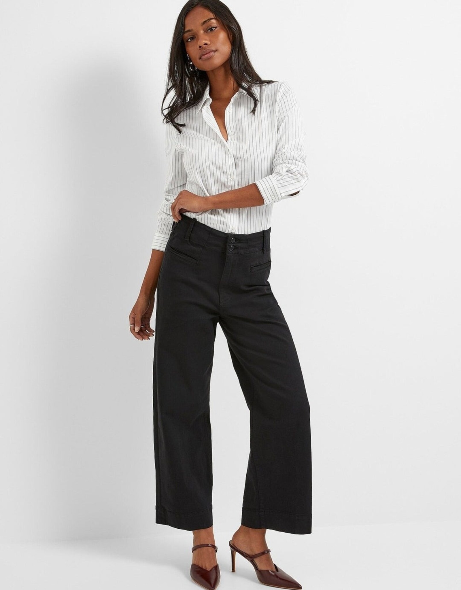 Duer LuxTwill High Rise Trouser - Black