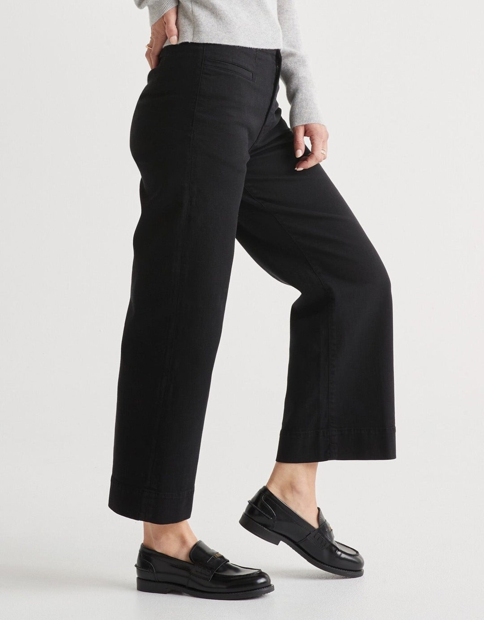 Duer LuxTwill High Rise Trouser - Black