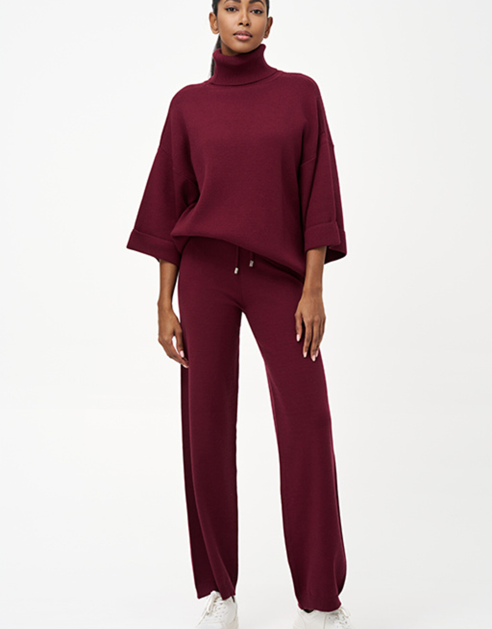 M Made in Italy T-Nk Sweater w Wide Cuffed Sleeves