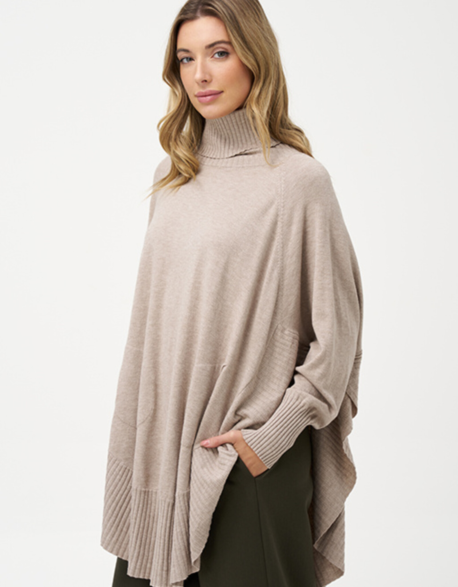 M Made in Italy Poncho Sweater