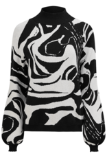 M Made in Italy  Swirl Print Sweater