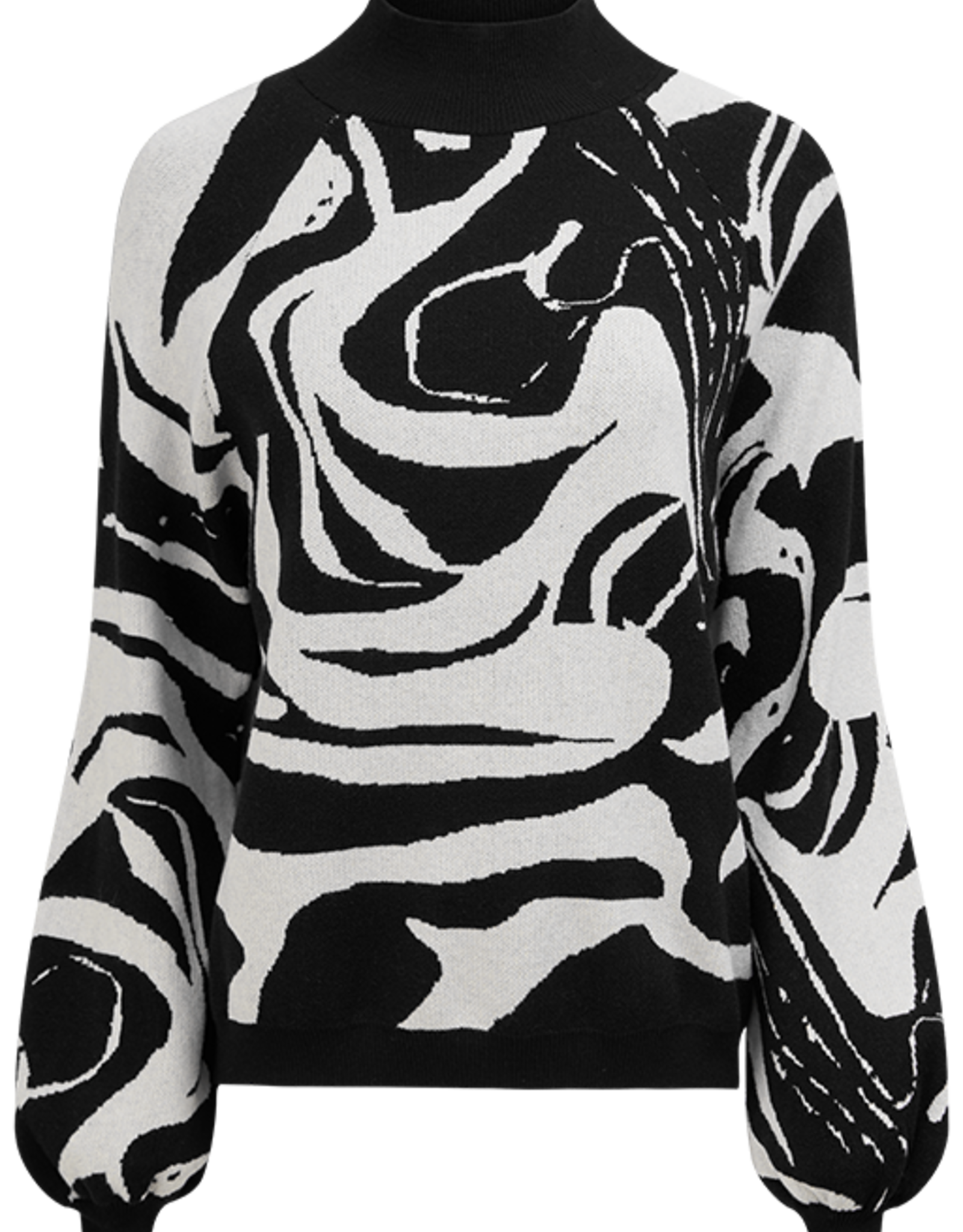 M Made in Italy  Swirl Print Sweater