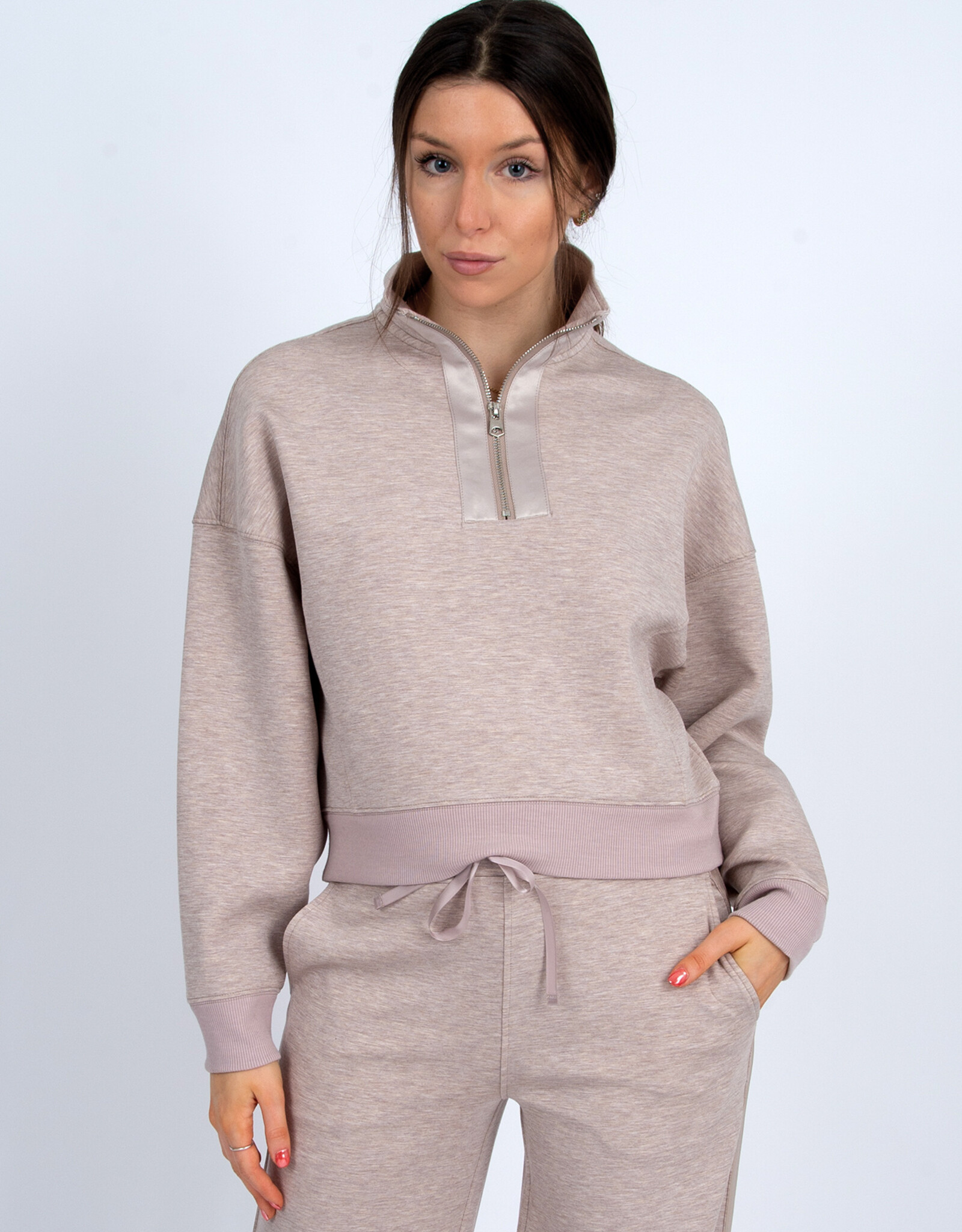 RD Style Mailyn Soft Knit Satin Trim Pullover