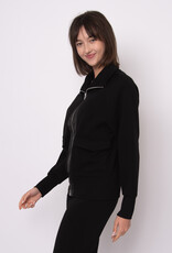 RD Style Saruna Soft Satin Trim Mock Nk Jacket