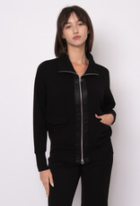 RD Style Saruna Soft Satin Trim Mock Nk Jacket