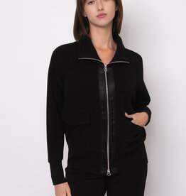 RD Style Saruna Soft Satin Trim Mock Nk Jacket