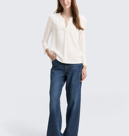 Tom Tailor Henley Mix Fabric Blouse