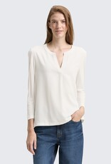 Tom Tailor Henley Mix Fabric Blouse