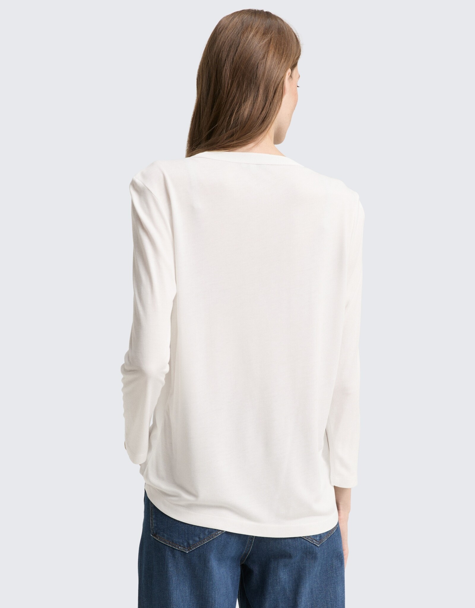 Tom Tailor Henley Mix Fabric Blouse