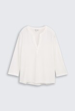 Tom Tailor Henley Mix Fabric Blouse