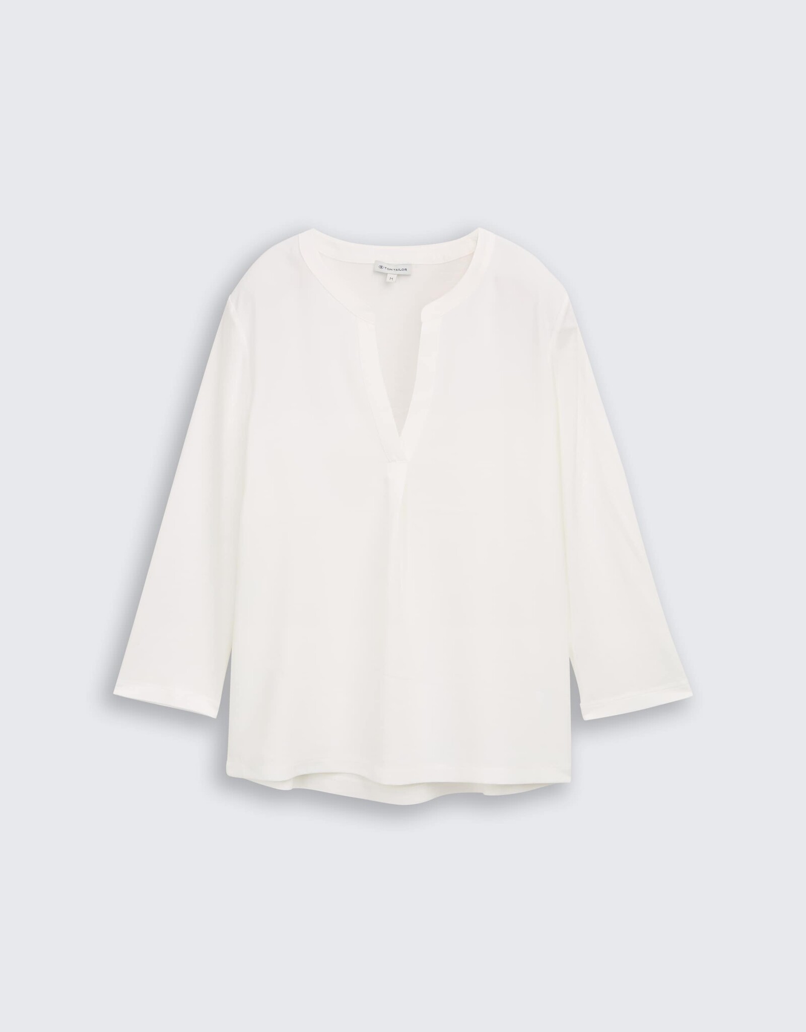 Tom Tailor Henley Mix Fabric Blouse