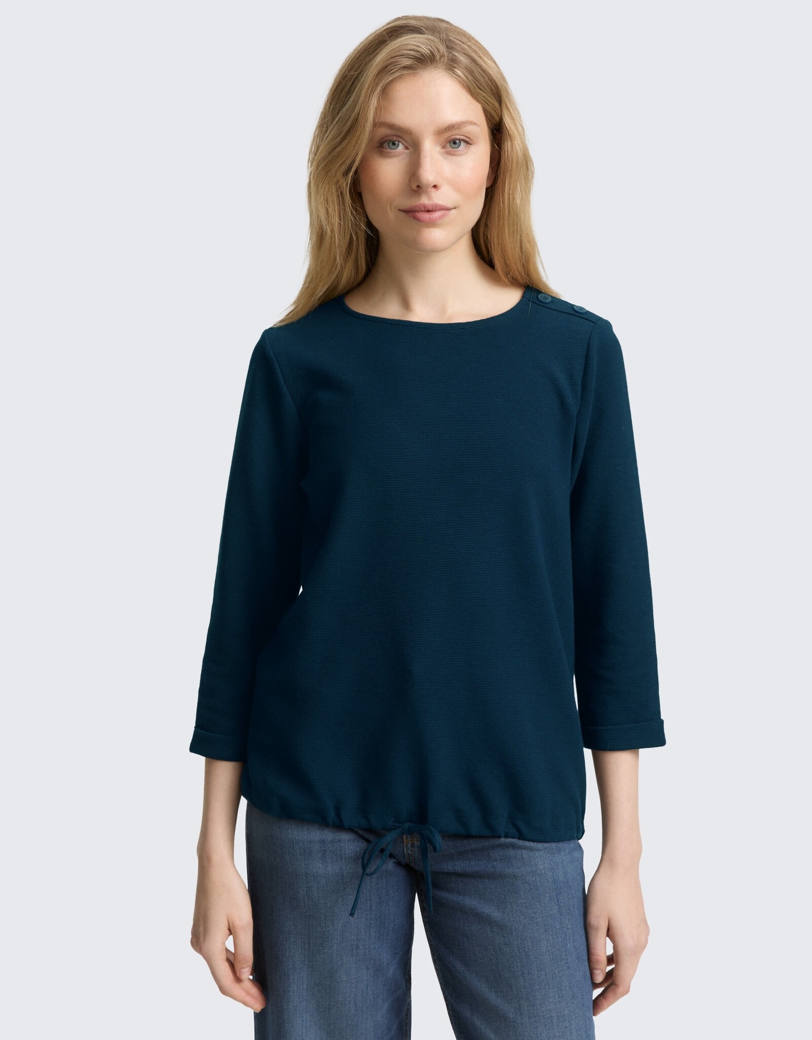 Tom Tailor Structured LS Top wTie Waist