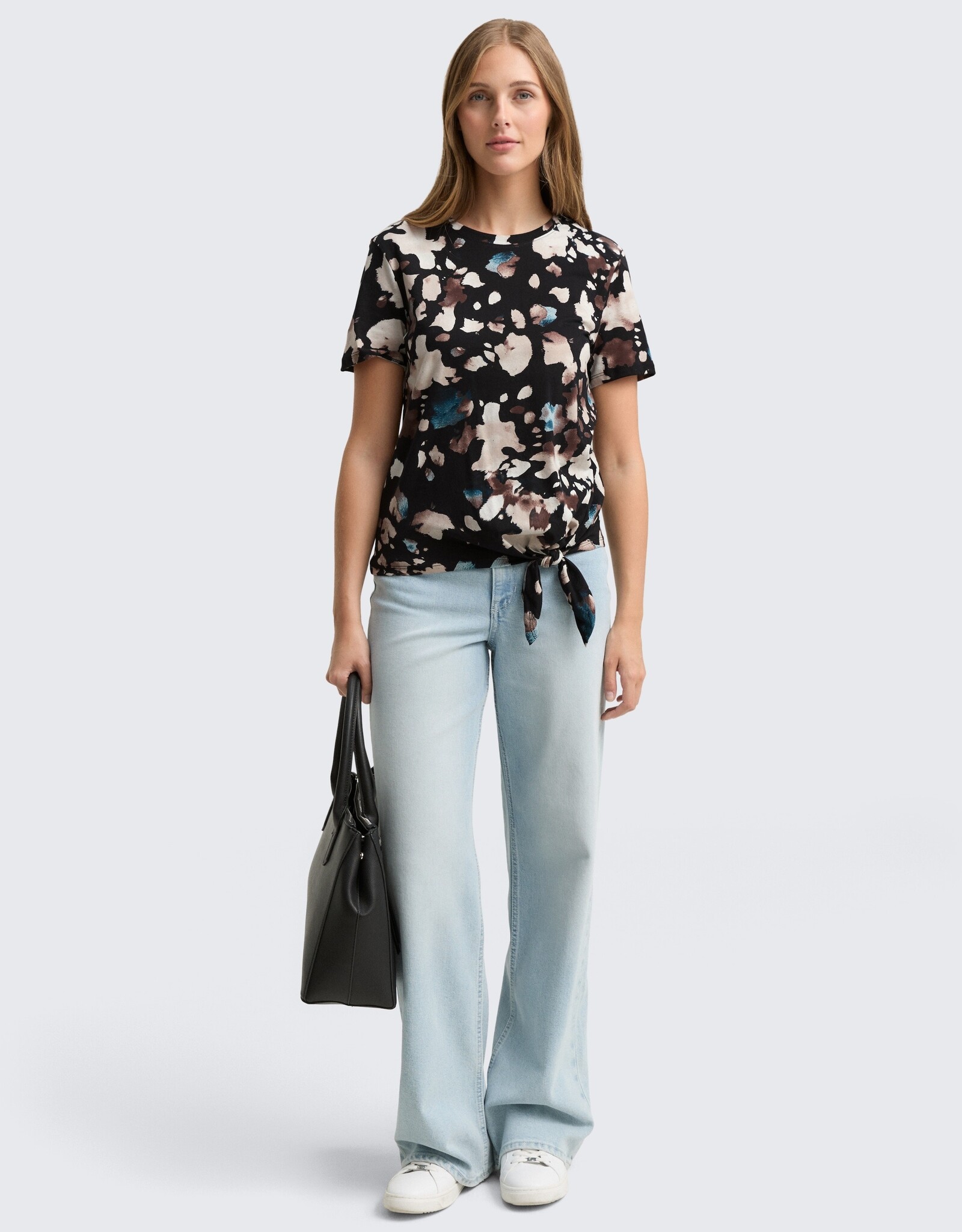 Tom Tailor  Knoted Abstract Print T-Shirt