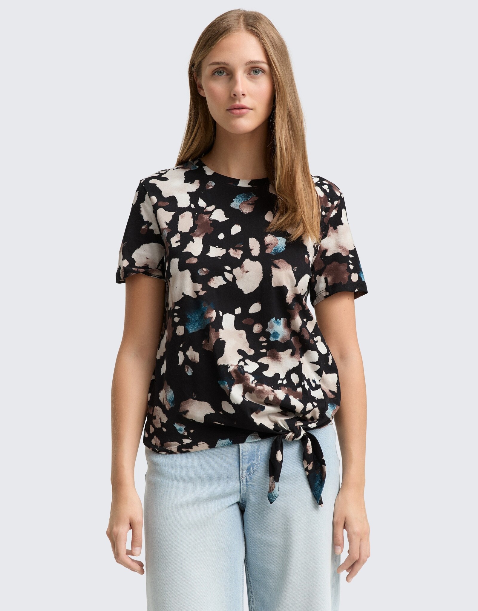Tom Tailor  Knoted Abstract Print T-Shirt