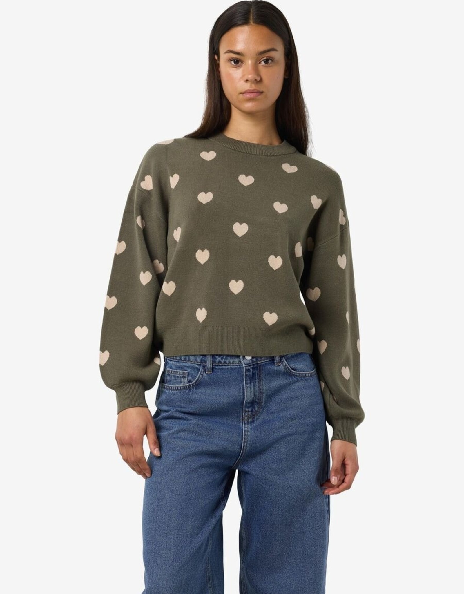 Noisy May Charlott L/S O-Nk Knit