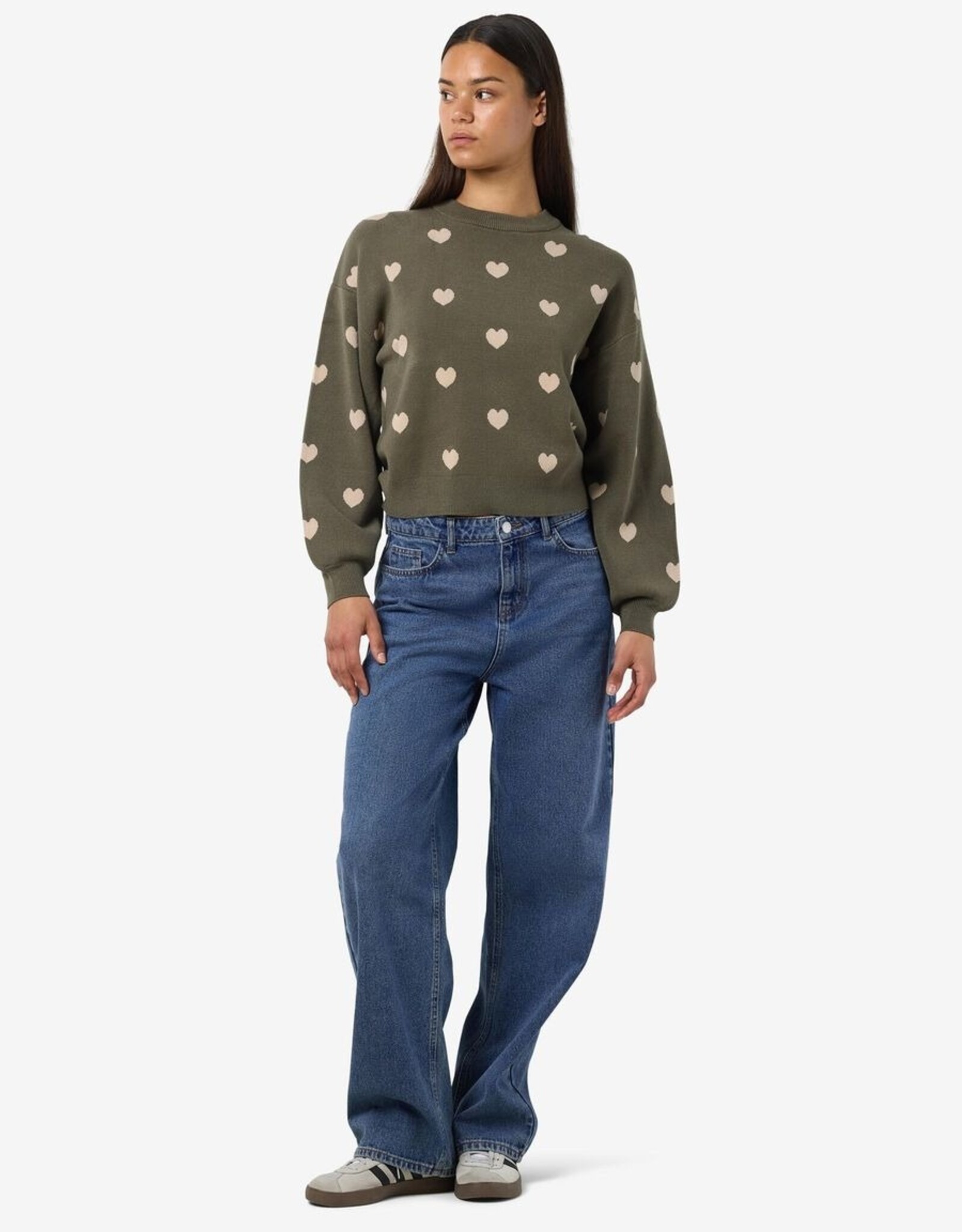 Noisy May Charlott L/S O-Nk Knit