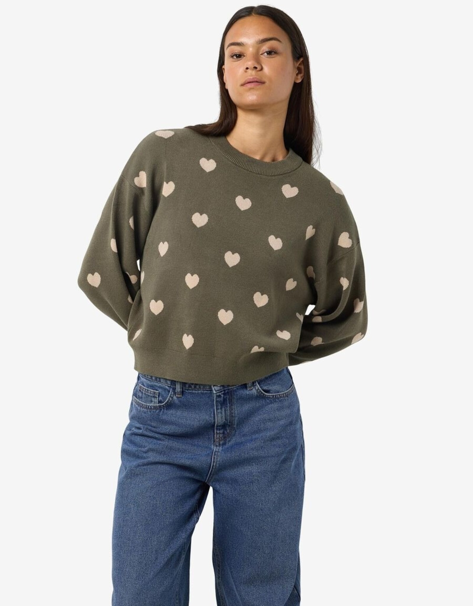 Noisy May Charlott L/S O-Nk Knit