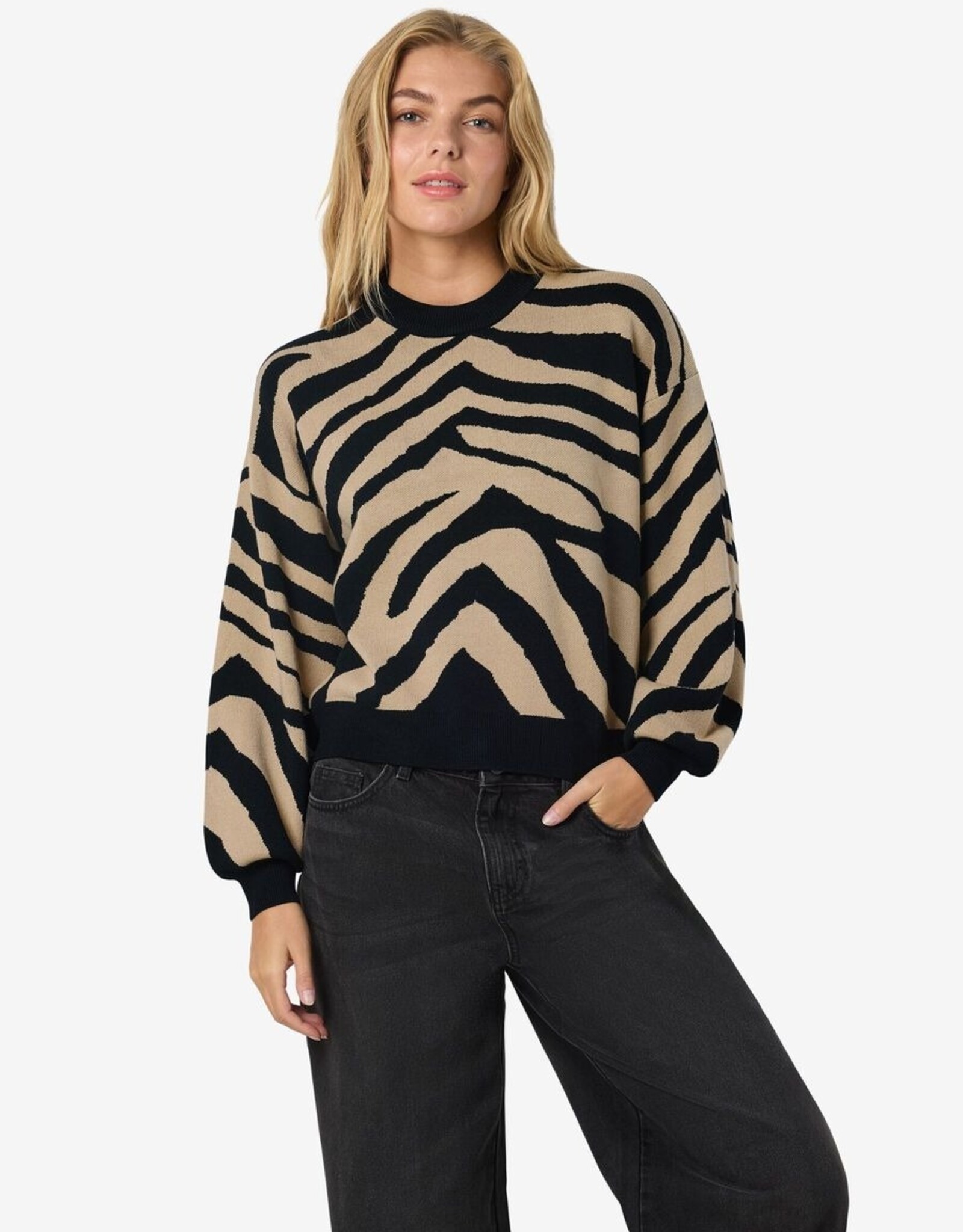 Noisy May Charlott L/S O-Nk Knit