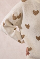 Molly Bracken Heart Print Pullover