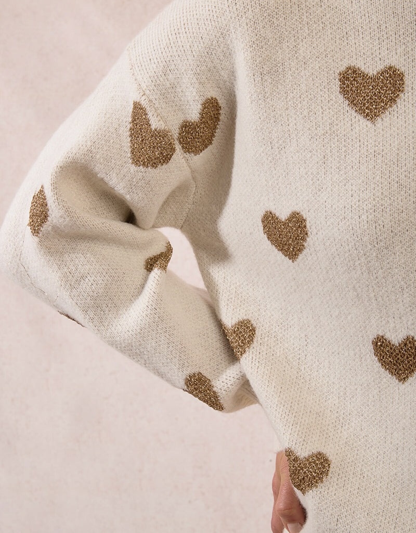 Molly Bracken Heart Print Pullover