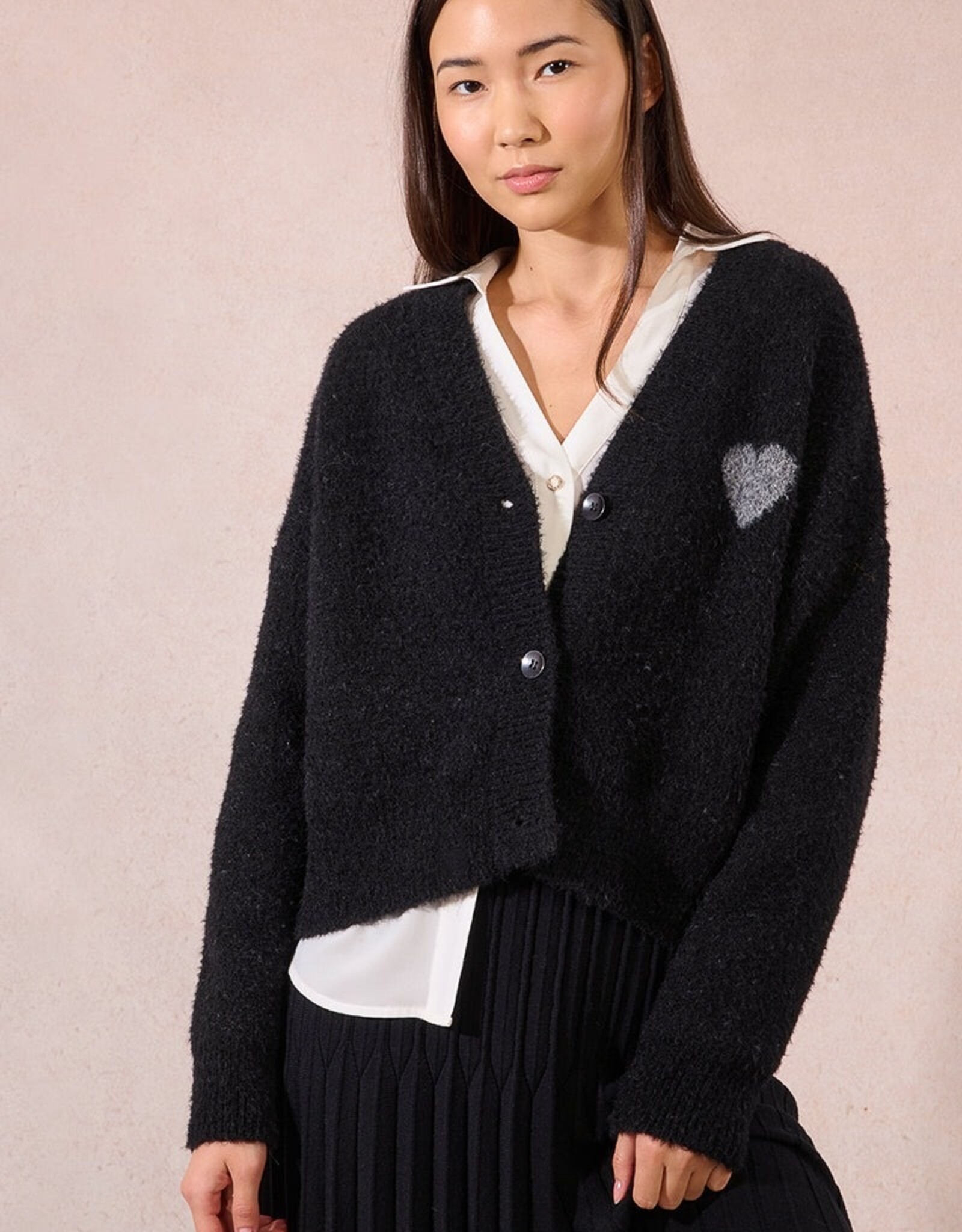 Molly Bracken Heart Emb Cardigan